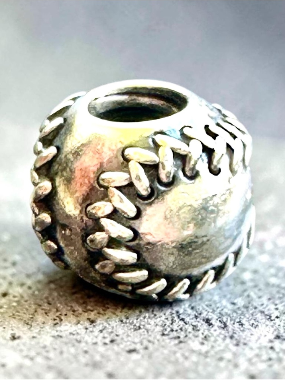 Pandora Sterling Silver Baseball Charm
